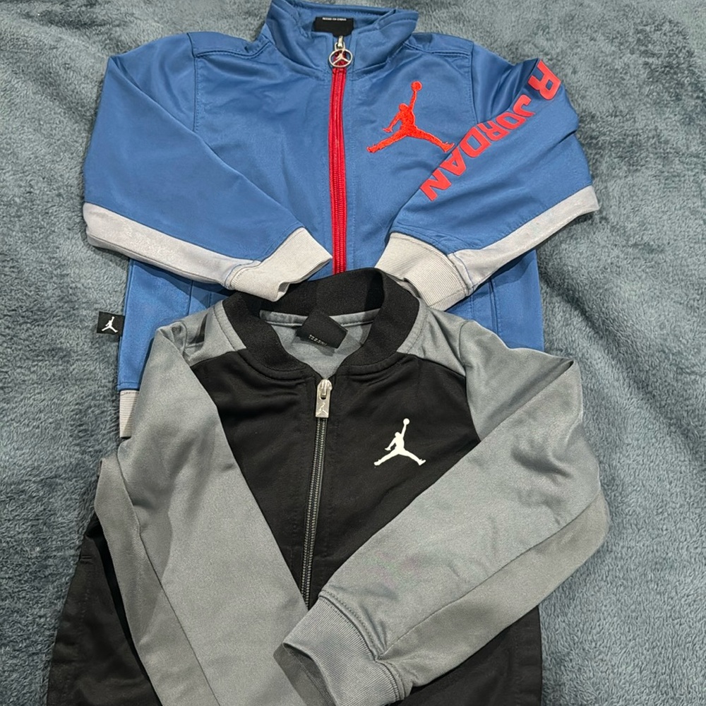 Jordan zipper sweater.  Both (3)